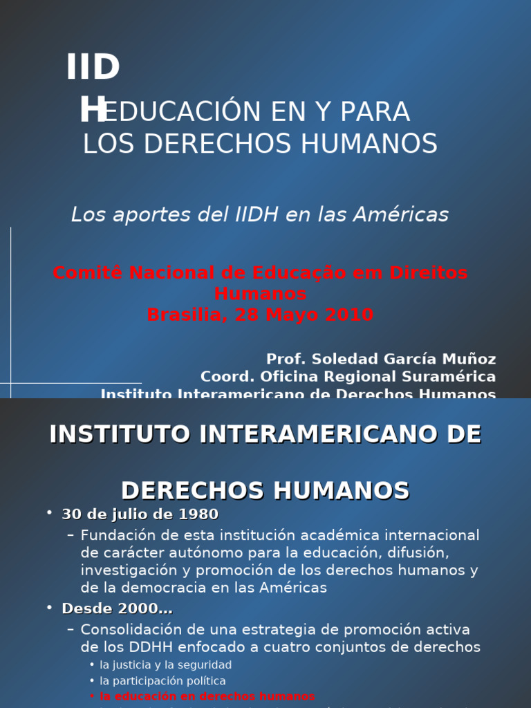 Educacion y Derechos Humanos | PDF | Derechos humanos | Maestros
