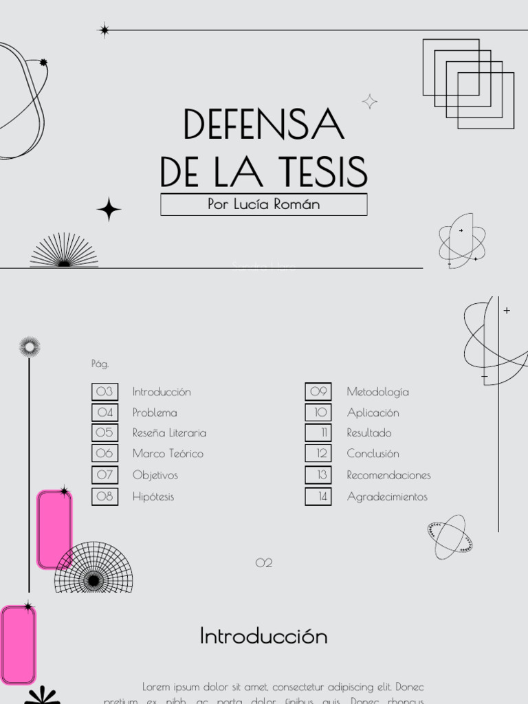Presentación Defensa de La Tesis Moderna Gris | PDF | Grabación