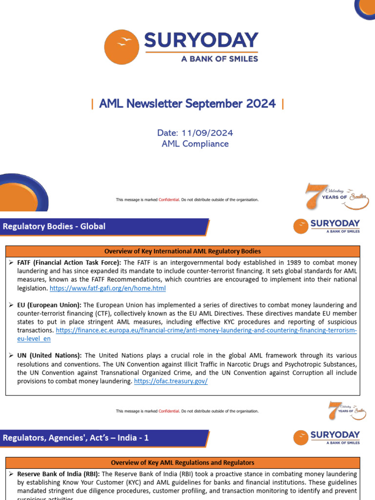 AML Newsletter - September - 2024 | PDF | Money Laundering | Misconduct