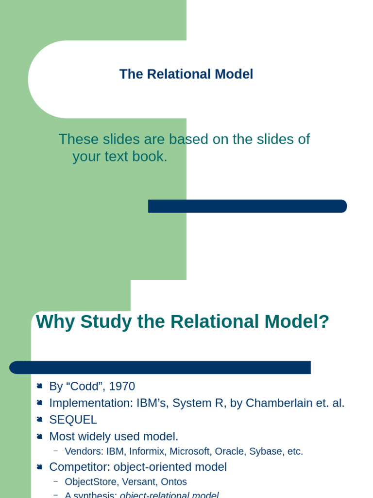 Relational Model Slides | PDF | Relational Database | Relational Model