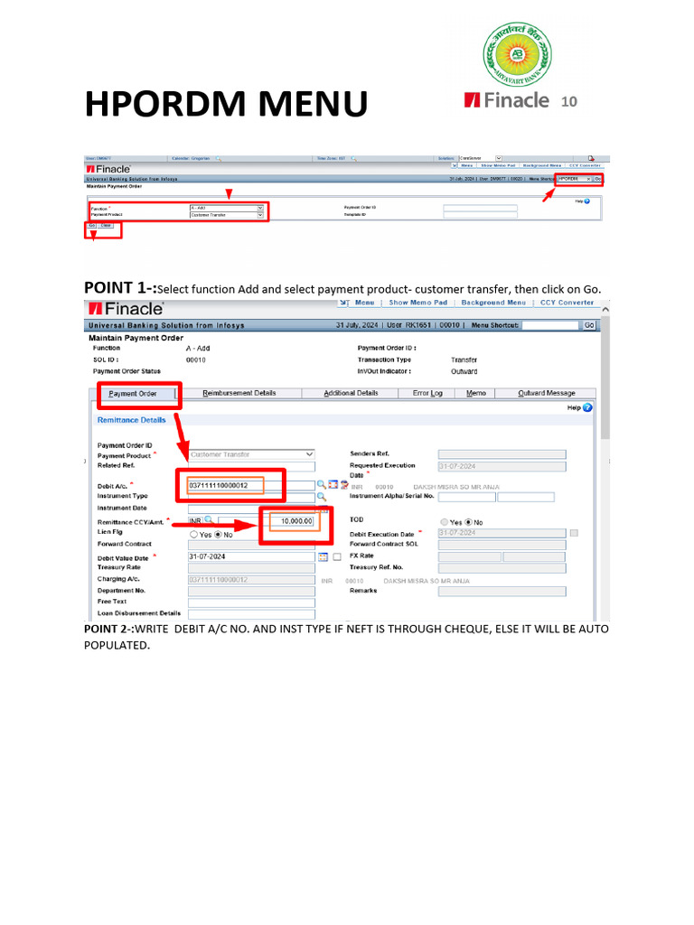 NEFT Payment Process Guide | PDF