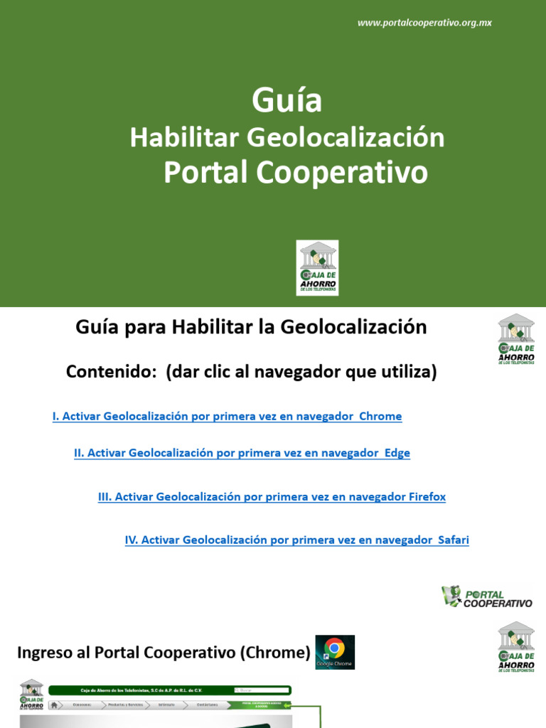 Guia Habilitar Geoloc | PDF | Contraseña | Aplicación movil