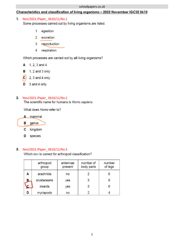 Bio Test 2 1 | PDF