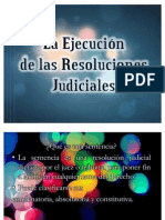 La Ejecucion de Las Resoluciones Judiciales (Corto)