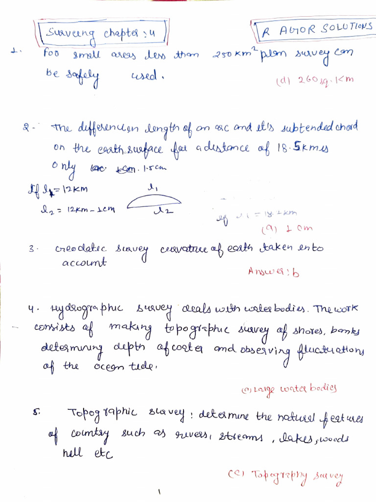 R Agor Solutions Surveying by SolutionGarh | PDF