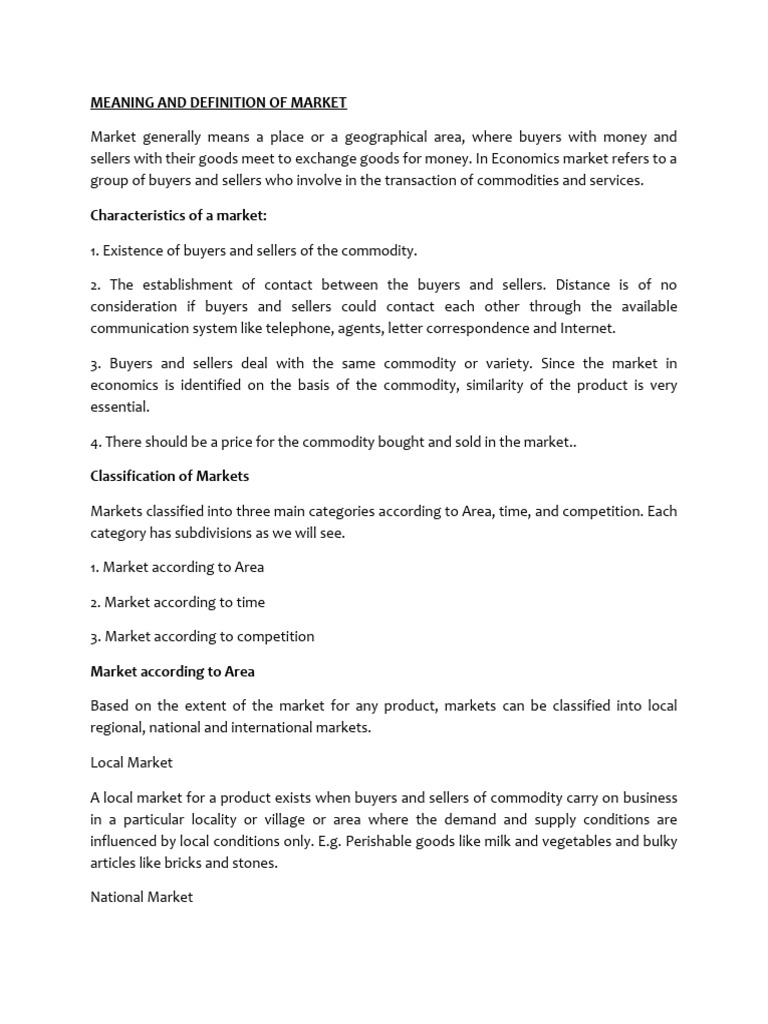 Understanding Market Structures in Economics | PDF | Supply (Economics ...