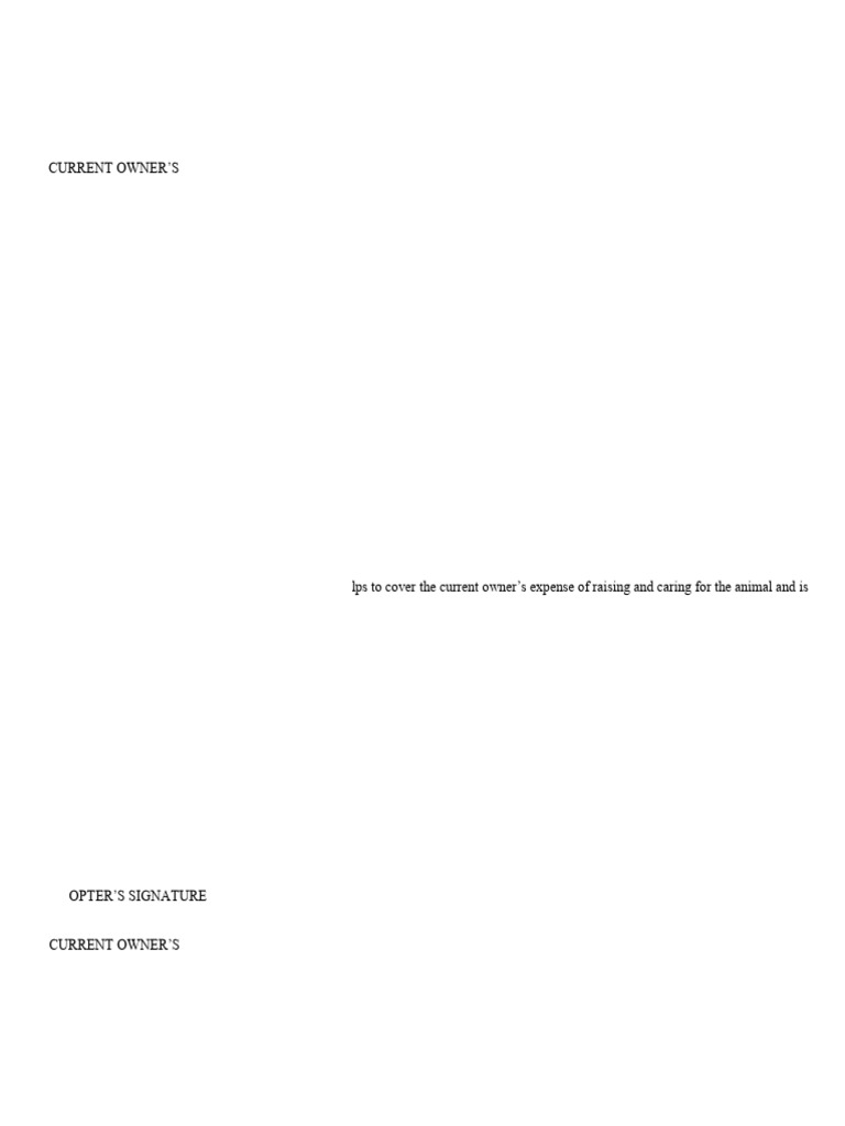 Adoption-form1 | PDF | Pet | Animals And Humans