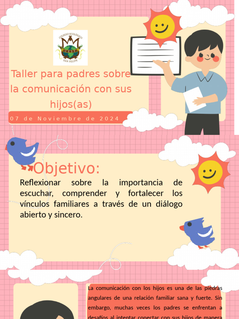 Taller para Padres Comunicación Con Sus Hijos | PDF | Las emociones ...