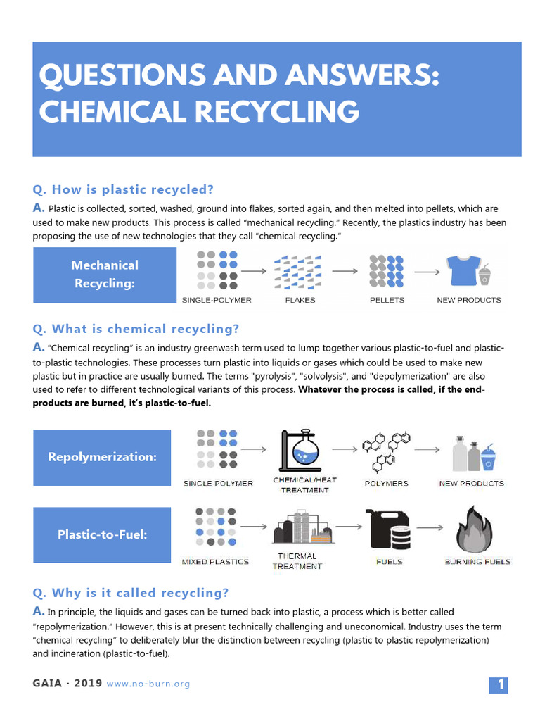 Mechanical vs Chemical Recycling Explained | PDF | Plastic | Recycling