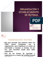 Organizacion y Establecimiento de Rutinas