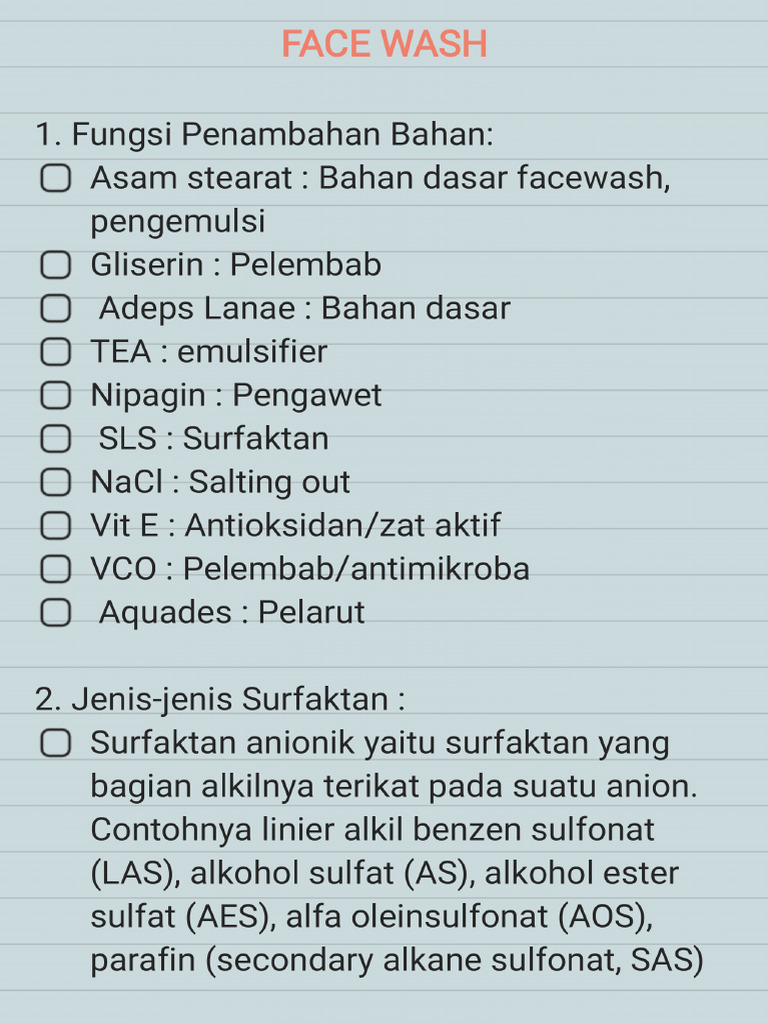 Face Wash | PDF