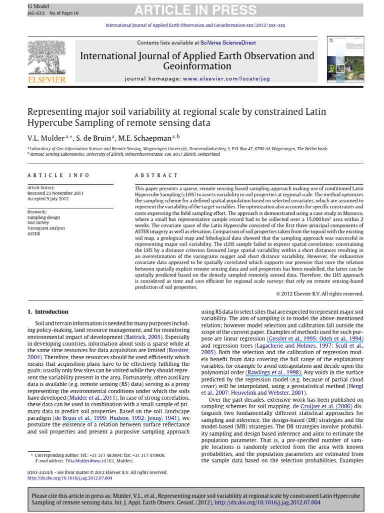 Copia de Representing - Major - Soil - Variability - at - R 2011 | PDF ...