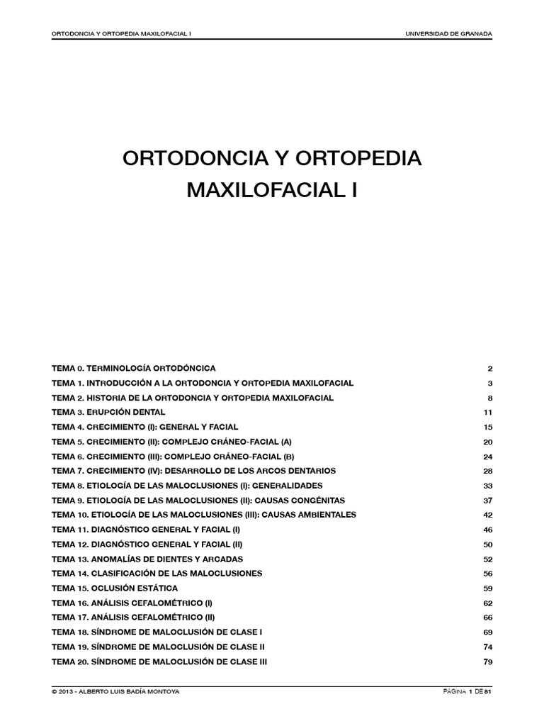 Terminología y conceptos en ortodoncia | PDF | Ortodoncia | Odontología