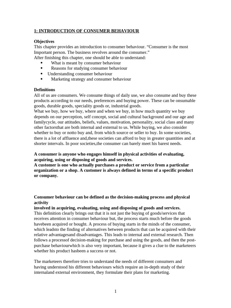 Understanding Consumer Behaviour Essentials | PDF | Market Segmentation ...