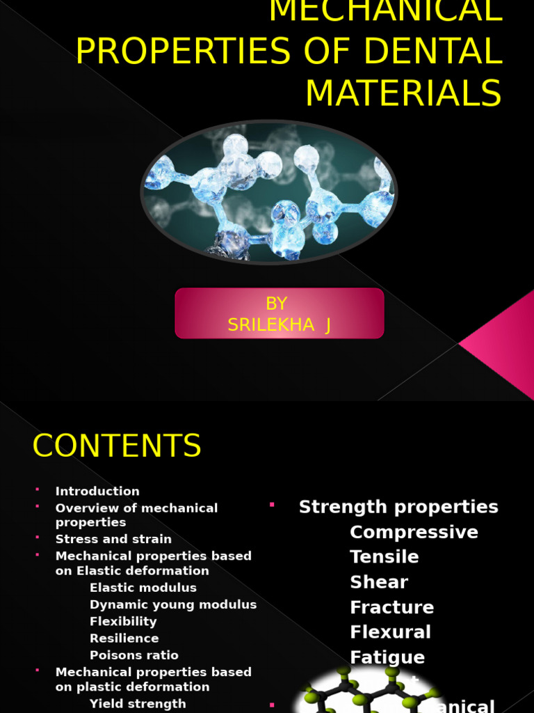 Mechanical Properties of Dental Materials | PDF | Deformation ...