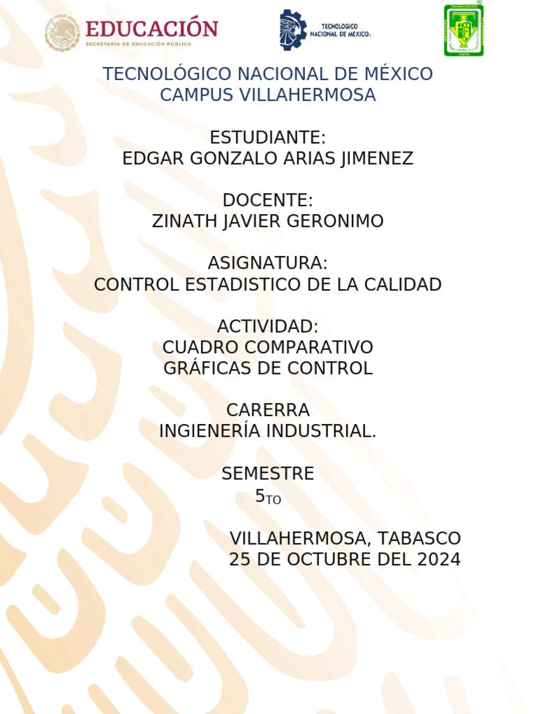Gráficas de Control en Calidad Industrial | PDF | Desviación Estándar ...