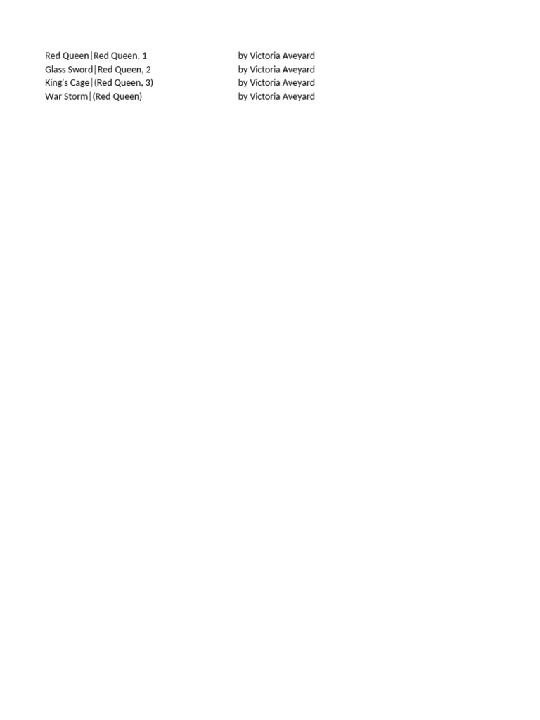 Red Queen | PDF | History