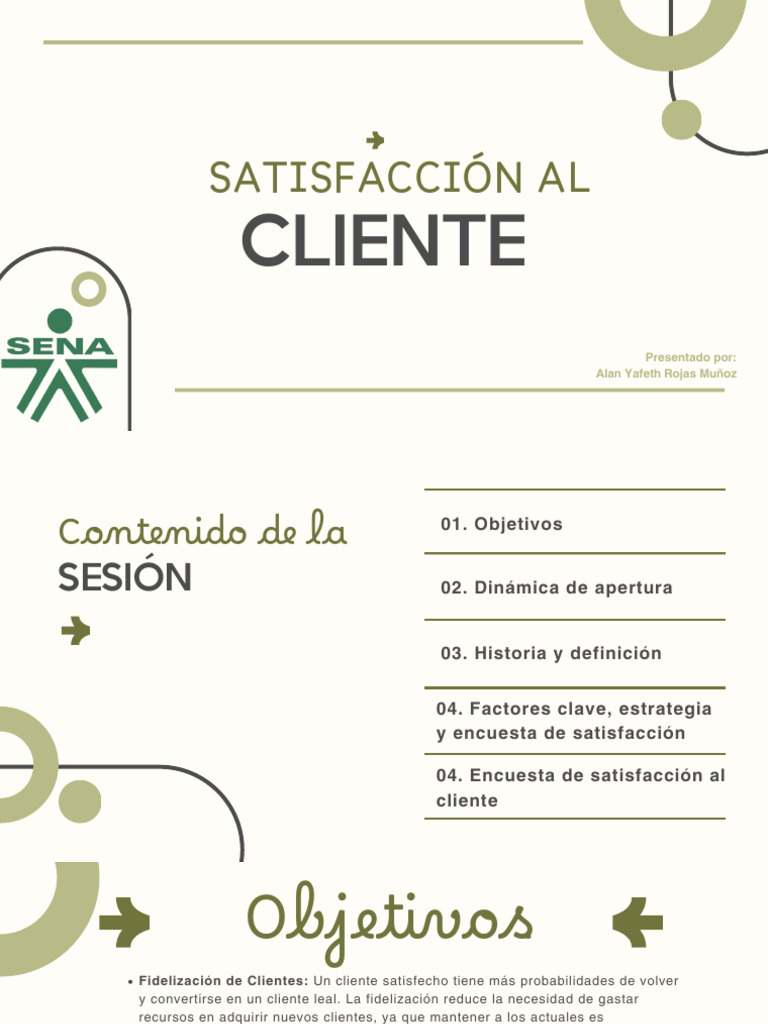 Satisfacción Al Cliente. | PDF | La satisfacción del cliente | Cliente