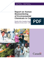 Report On Human Biomonitoring of Environmental Chemicals in Canada. Results... 2007-2009 (Health Canada. 2010)