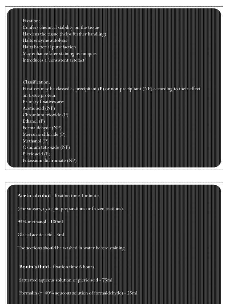 Fixatives PDF Fixation (Histology) Chemical Compounds