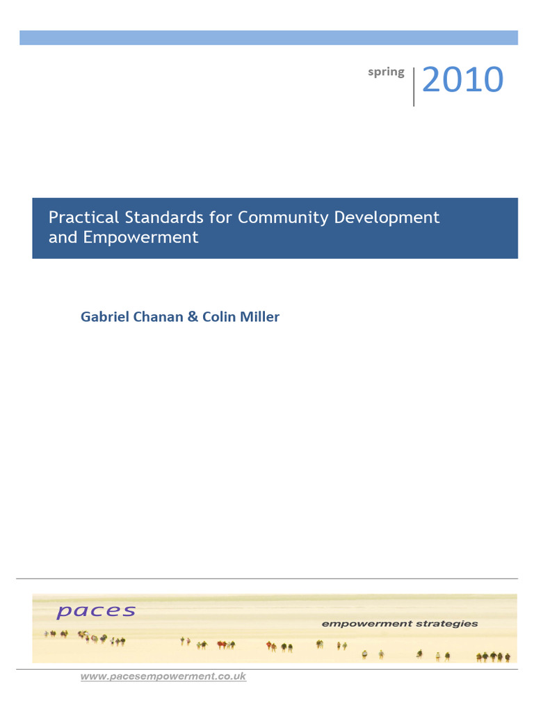 Community Development Empowerment Standards | PDF | Empowerment | Community