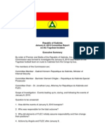 January 8 Executive Report On Angolan State Terrorism