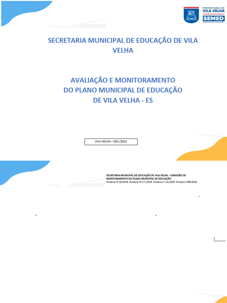 Monitoramento do Plano Municipal de Educação | PDF | Educação Especial ...