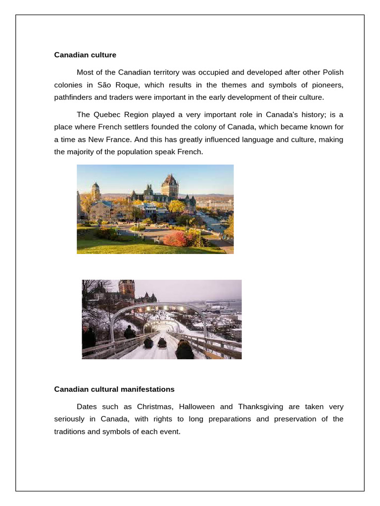 Canadian Culture | PDF | Canada