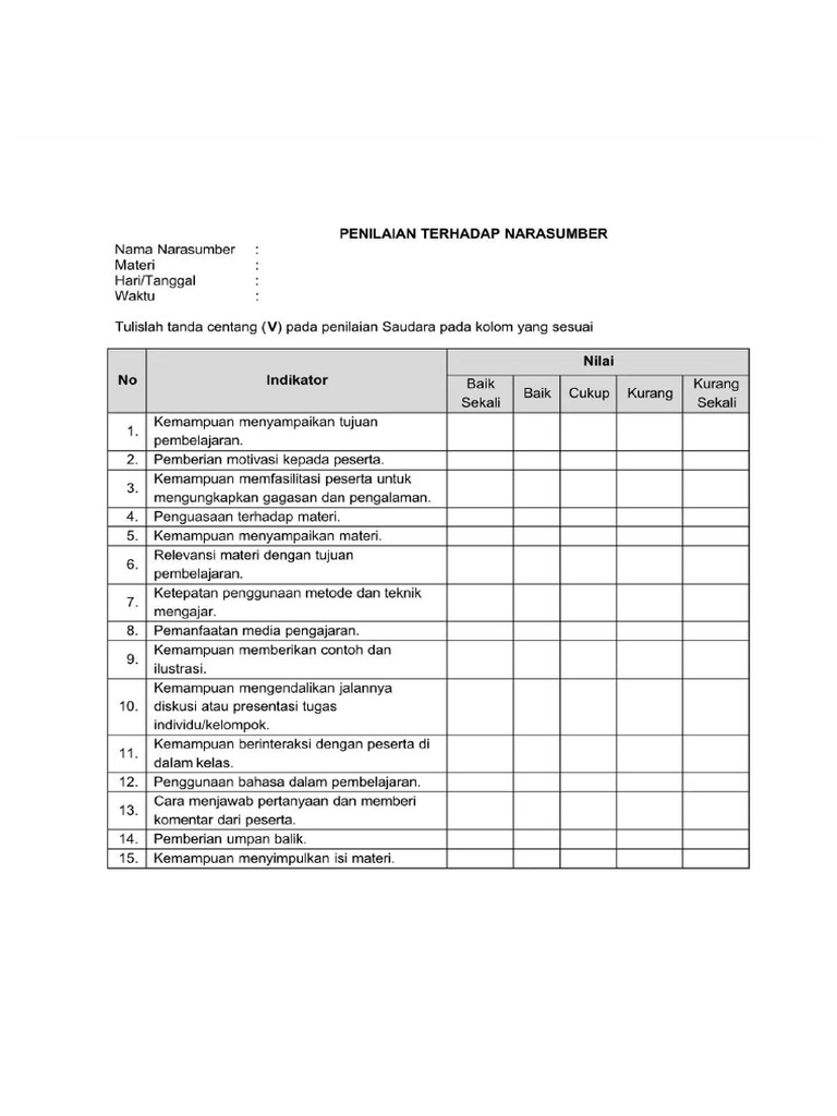 Kuisioner | PDF