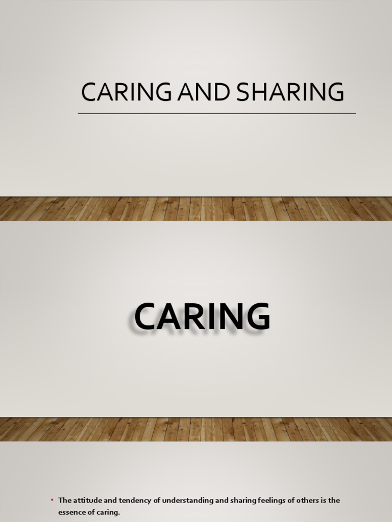 Caring And Sharing Pdf Morality Knowledge