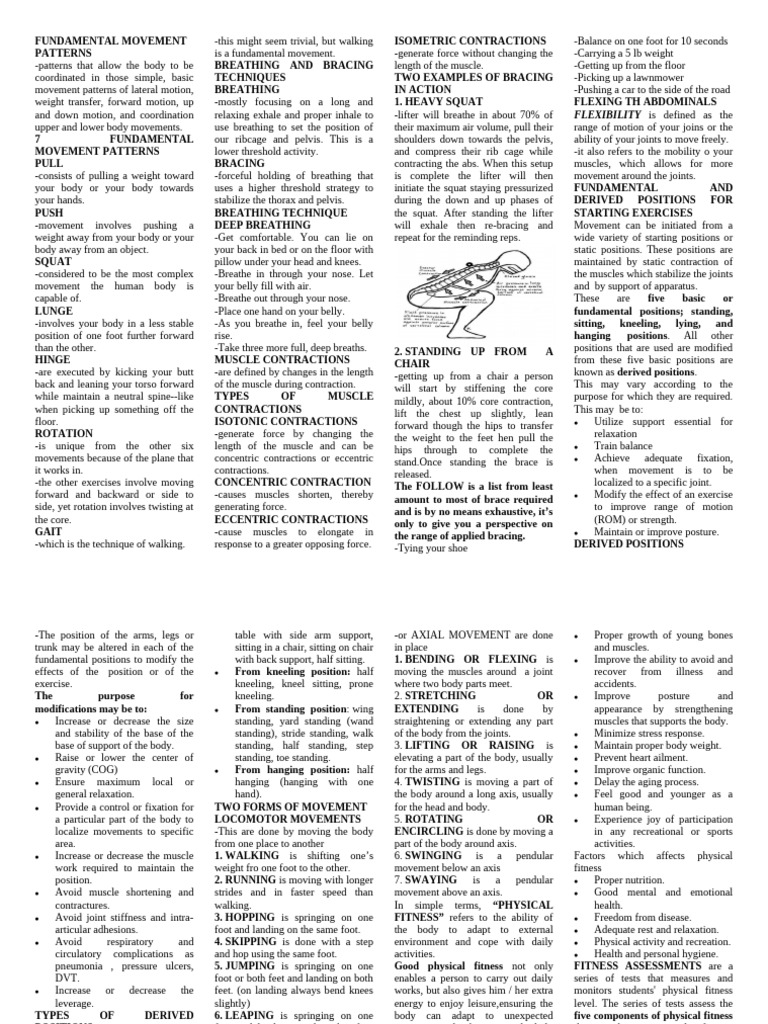 Pe Reviewer 123238 | PDF | Physical Fitness | Anatomical Terms Of Motion