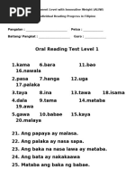 CRLA - ASSESSMENT TOOL For POST TEST | PDF