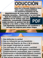 Maestras Niños Escuela Sabática Características