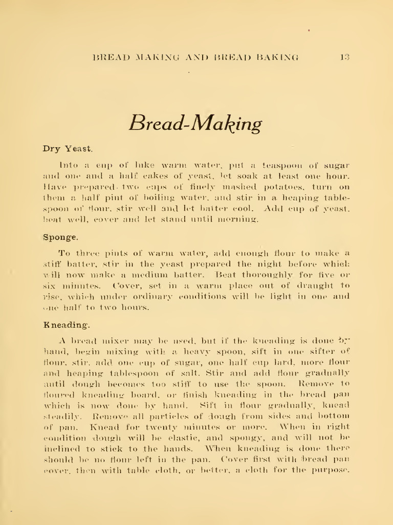 Bread Making and Bread Baking 17 | PDF