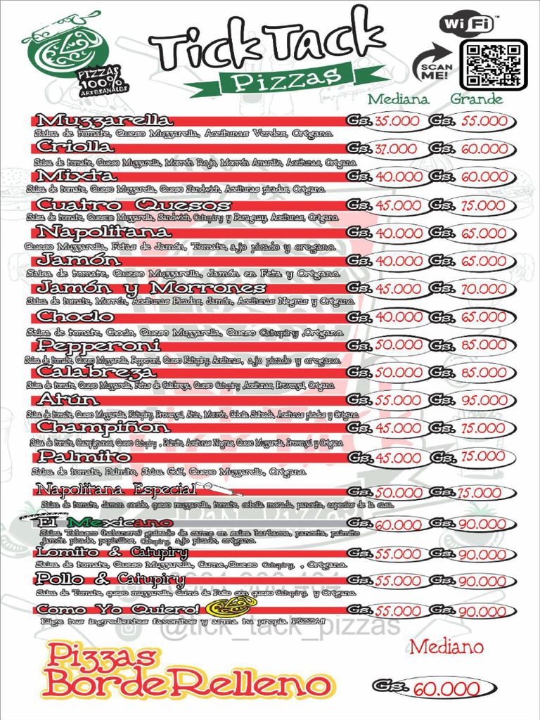 Menu Digital Tick Tack | PDF