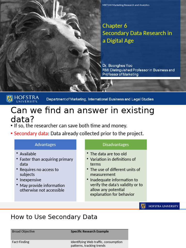 06 Secondary Data Research in A Digital Age | PDF | Customer ...