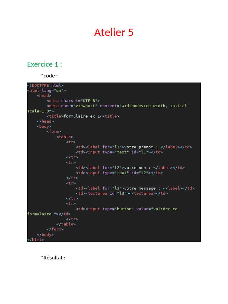 Formulaires HTML : Exemples pratiques | PDF | Ordinateurs