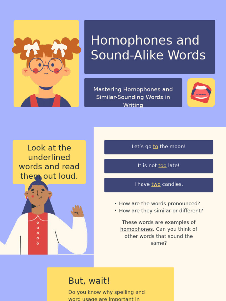 Homophones | PDF | Spelling | Phonetics