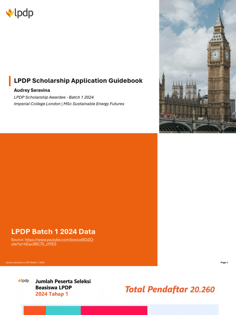 LPDP Scholarship Application Overview | PDF | Policy | Renewable Energy
