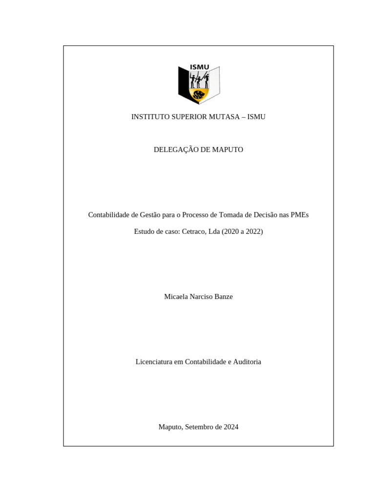 Contabilidade de Gestão nas PMEs: Cetraco | PDF | Economia | Contabilidade