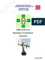 Ems Audit and Regulatory Compliance - Checklist