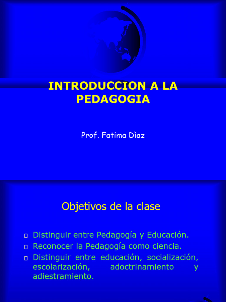 Introducción a la Pedagogía como Ciencia | PDF | Pedagogía | Science