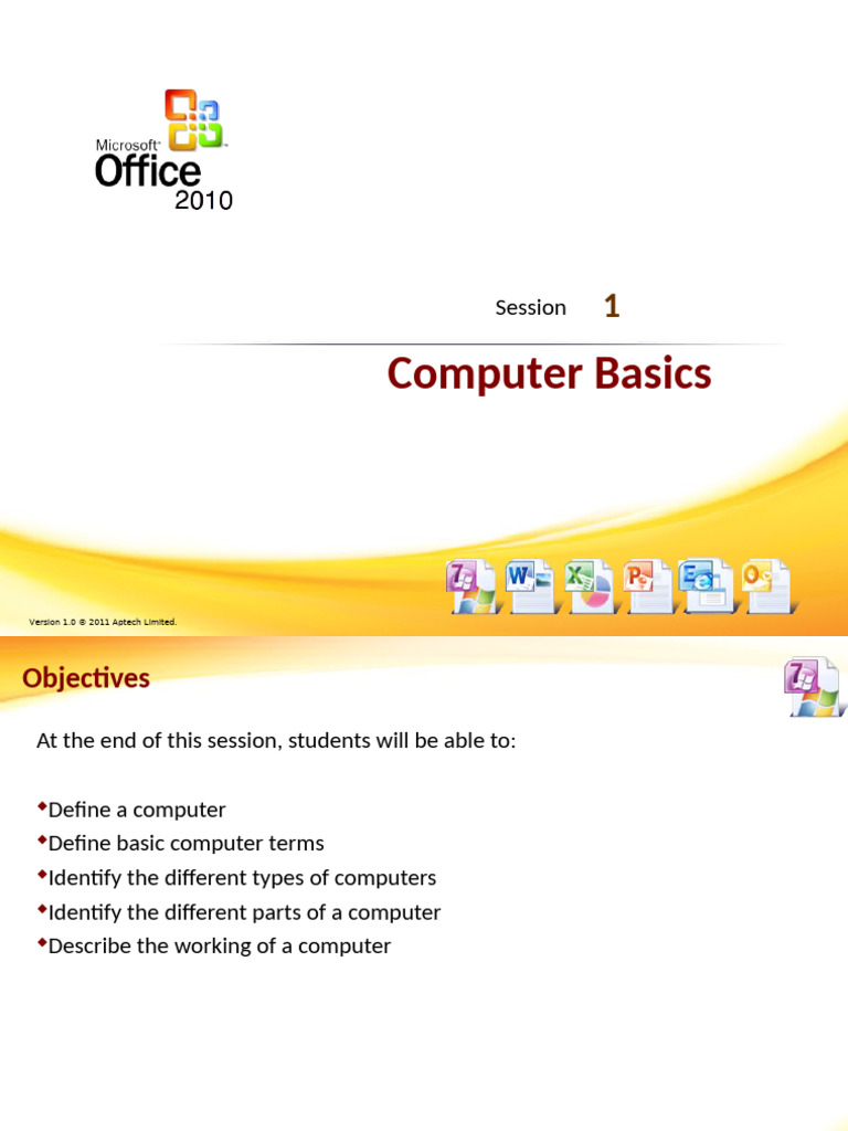 Computer Basics: Introduction & History | PDF | Computer Data Storage ...