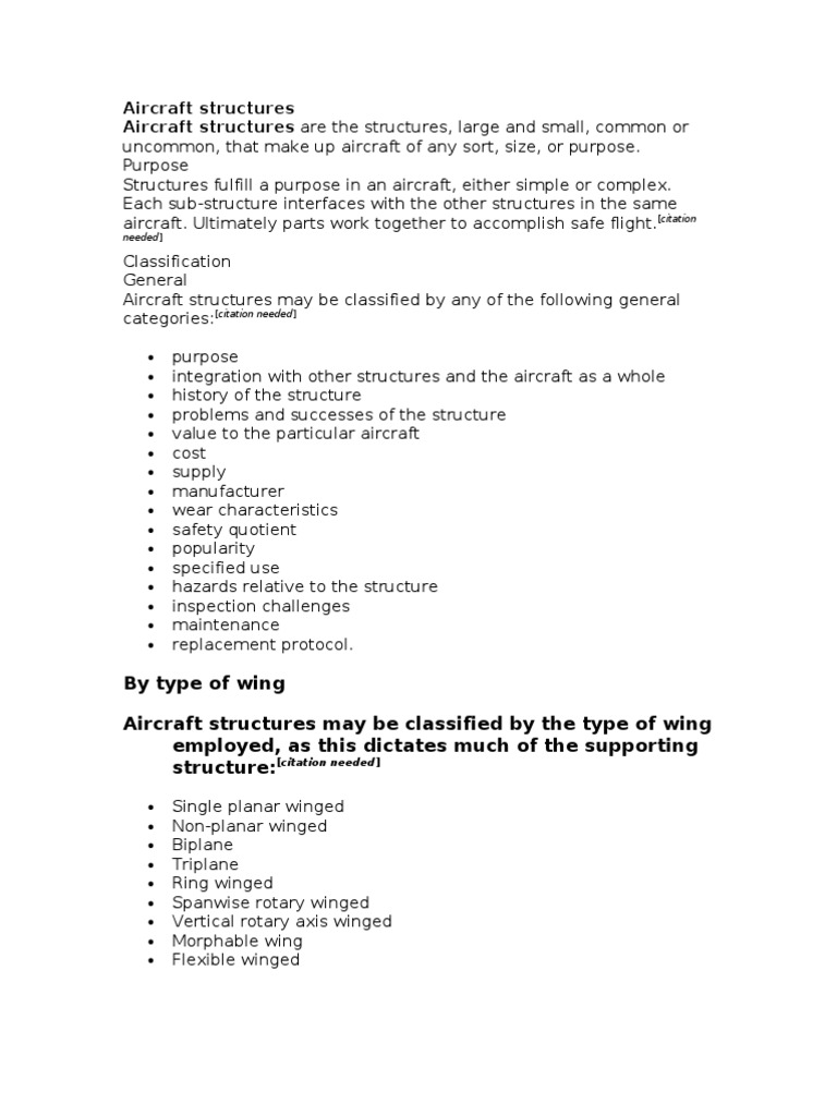 Aircraft Structures PDF Spar (Aeronautics) Aircraft