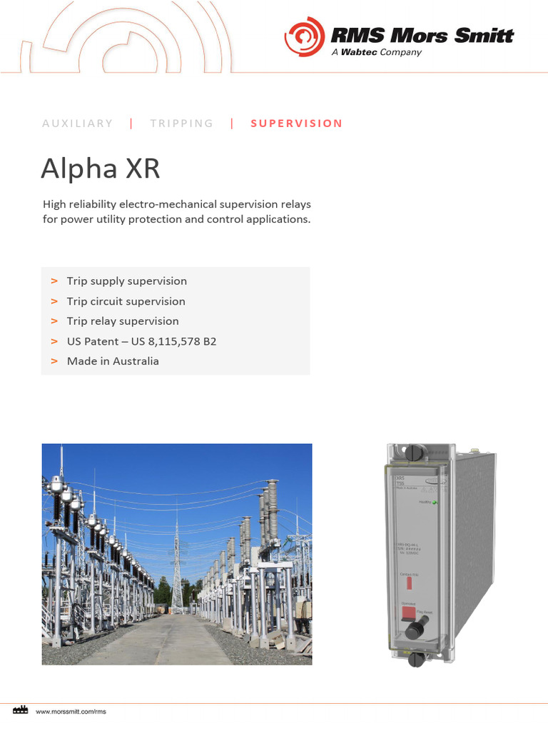 Alpha XR Supervision Relays Overview | PDF | Relay | Inductor