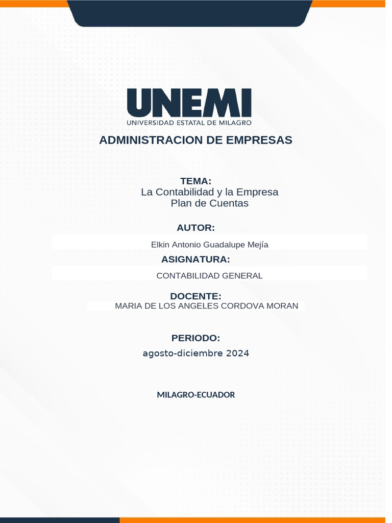 Contabilidad y Plan de Cuentas Empresarial | PDF | Hoja de balance | Bancos