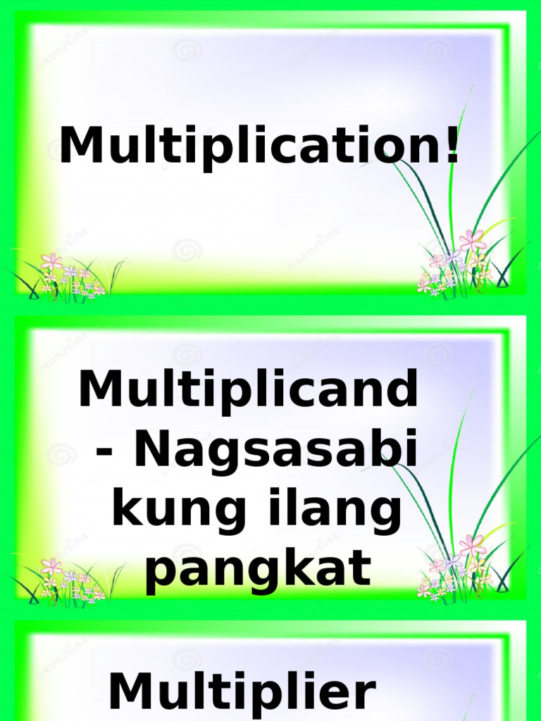 Multiplication Introduction Pdf