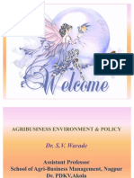 Agricultural Environment and Policy