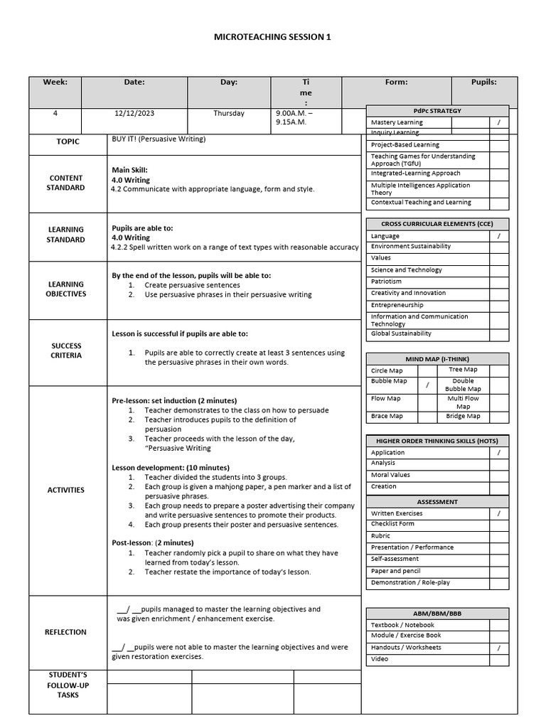 Microteaching 2 | PDF | Learning | Communication