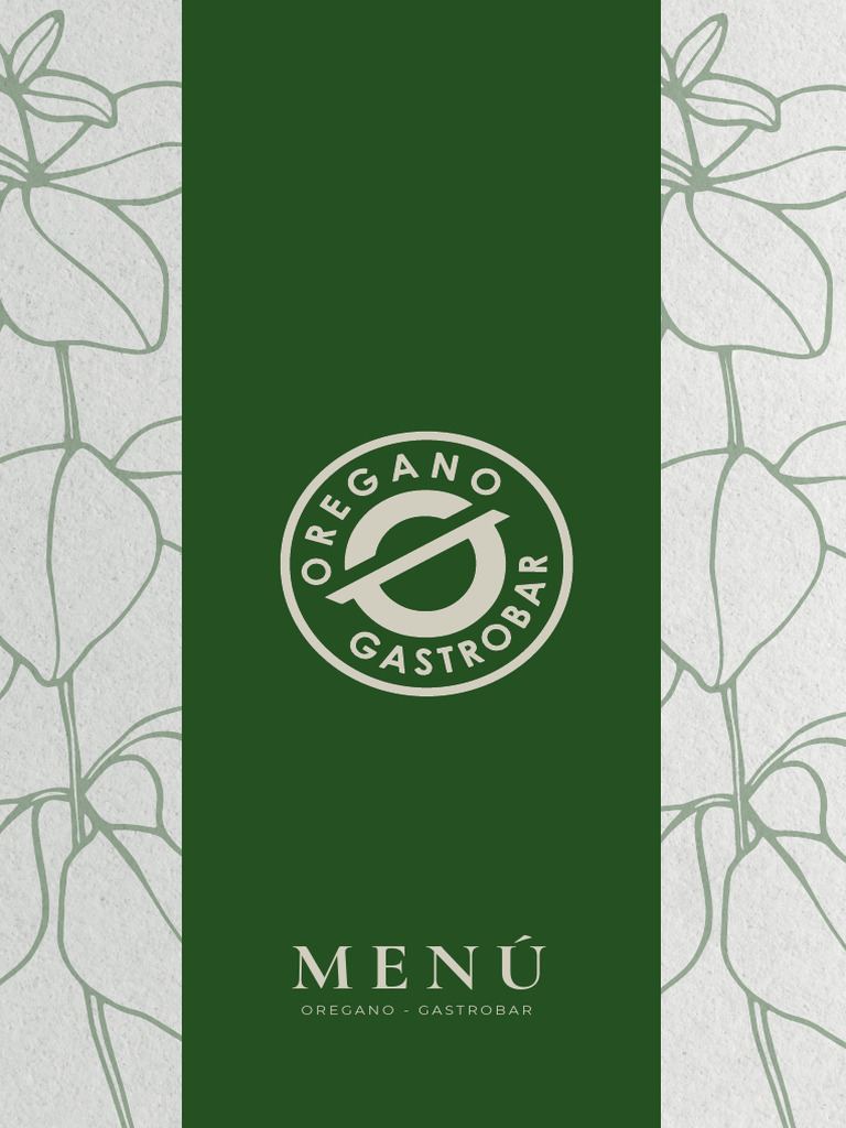 Menú de Orégano Gastrobar | PDF | Mariscos | Ron